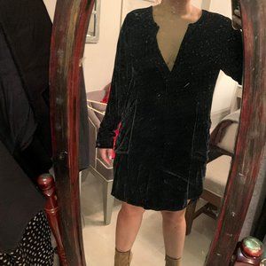 Black Velvet shift dress